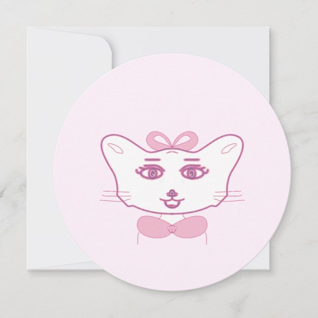 Cute kitten einladung (Vorderseite)