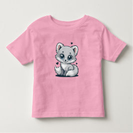 Cute Kitty Cat Illustration -Minimalistic Kleinkind T-shirt