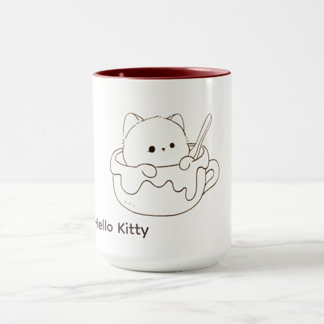Cute Kitty Mug Tasse (Zentrum)