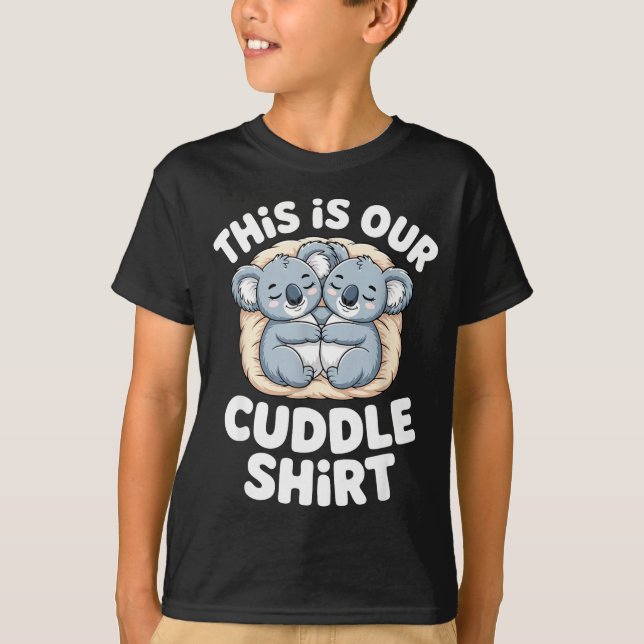 Cute Koala Couple Nest This Is Our Cuddle  T-Shirt (Vorderseite)