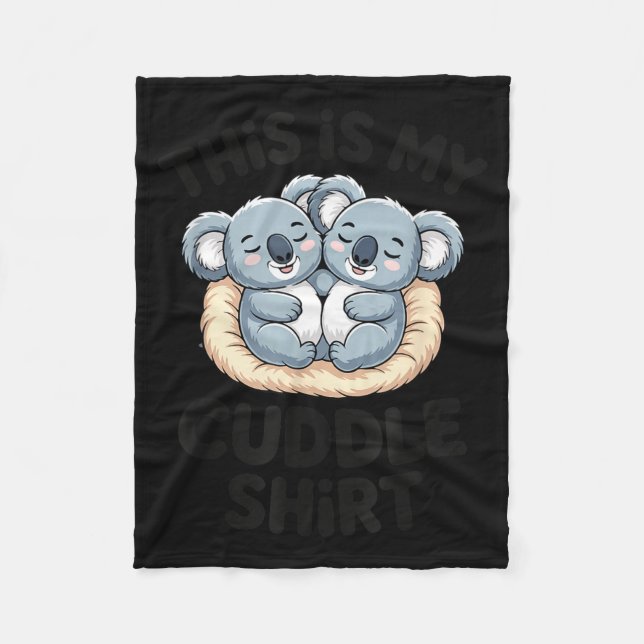 Cute Koala Couple This Is My Cuddle  Fleecedecke (Vorderseite)