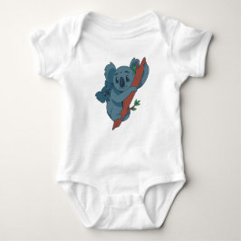 Cute Koala Family Illustration - Nature-Loving Kid Baby Strampler