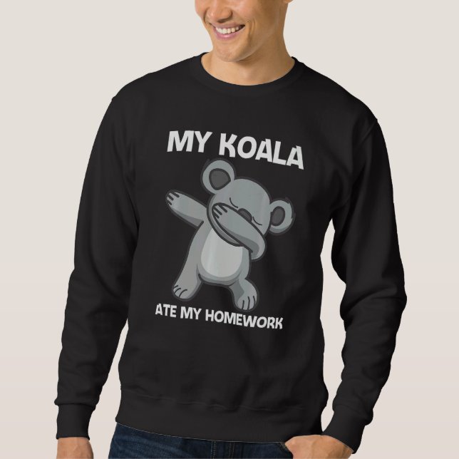 Cute Koala For Kids Boys Australian Zoo Animal Sweatshirt (Vorderseite)