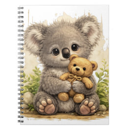 Cute Koala Teddy Notebook – Kawaii Journal Notizblock