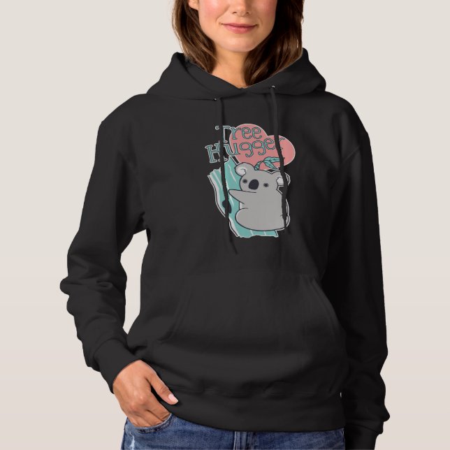 Cute Koala Tree Hugger Bear Hoodie (Vorderseite)