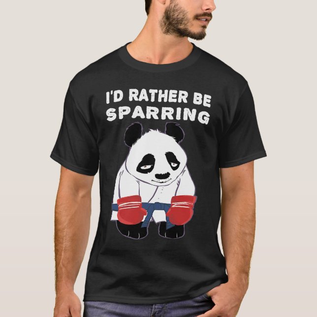Cute Kung Fu Karate Panda T-Shirt (Vorderseite)