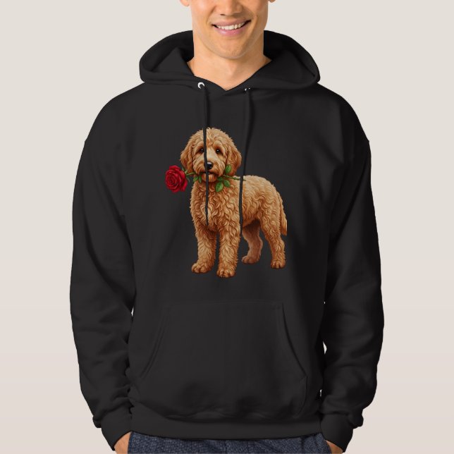 ‏Cute Labradoodle Dog Hoodie (Vorderseite)