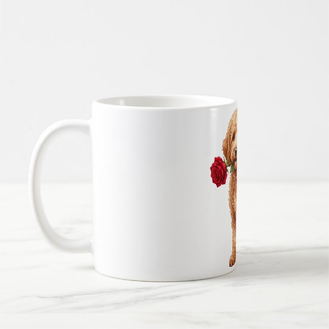 ‏Cute Labradoodle Dog Kaffeetasse (Links)