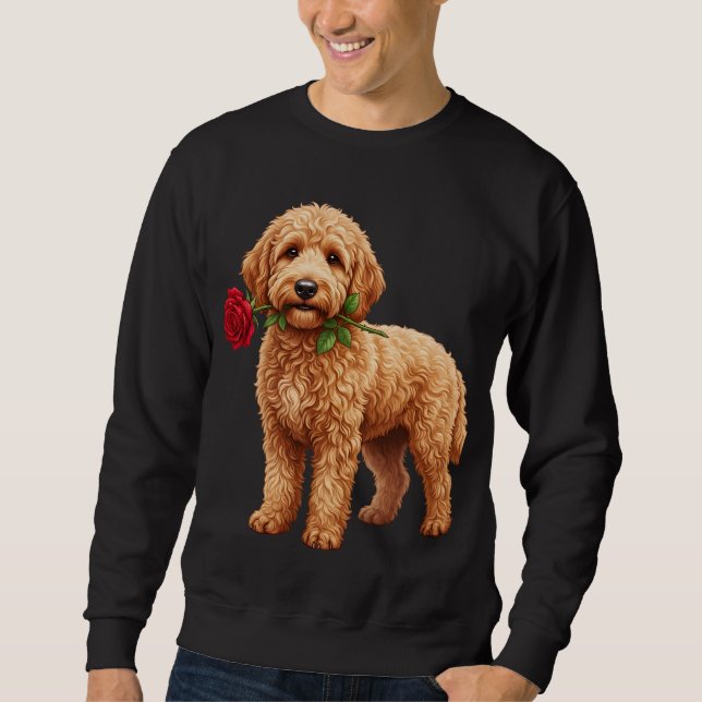 ‏Cute Labradoodle Dog Sweatshirt (Vorderseite)