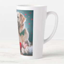 Cute labrador couple valentine's day milchtasse