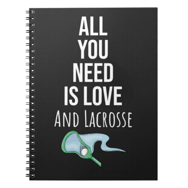 Cute Lacrosse Gifts Merch Awesome Team Players Notizblock (Vorderseite)