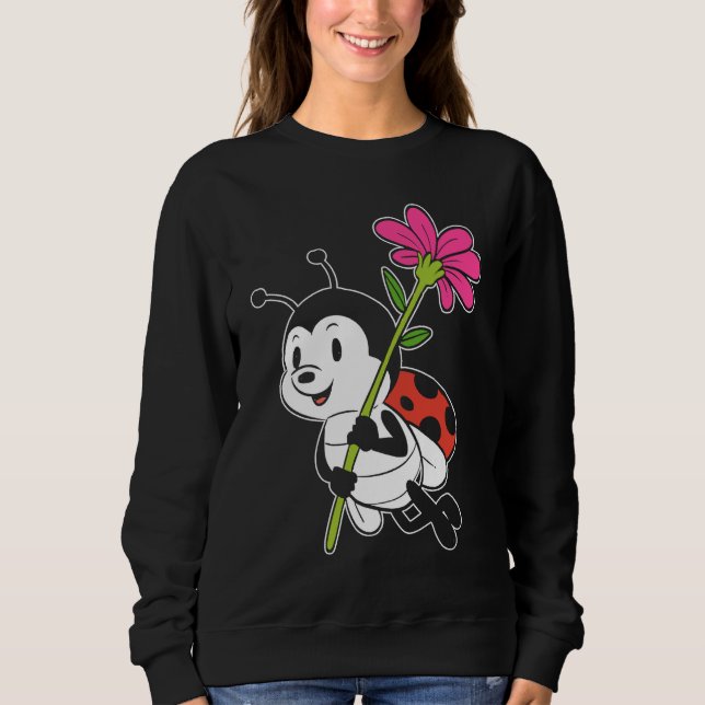 Cute Ladybug Nature Sweatshirt (Vorderseite)