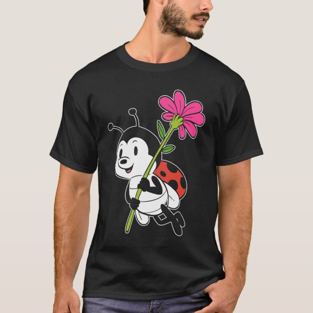 Cute Ladybug Nature T-Shirt (Vorderseite)