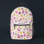 Cute Ladybug Pink Girl Baby Shower Bedruckter Rucksack<br><div class="desc">This adorable ladybug backpack features sweet pink ladybugs set against a modern, playful design that feels both whimsical and on-trend. Delicate details of ladybugs, bees, dragonflies, and blooming florals create a charming garden-inspired theme that’s perfect for your own little ladybug. The soft pink palette adds a gentle, feminine touch, while...</div>
