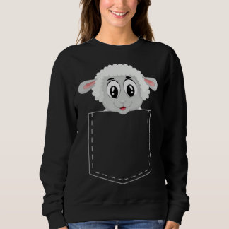 Cute lamb  for children sheep  boys and girls sweatshirt