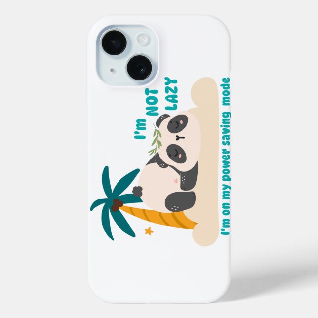 Cute lazy panda Case-Mate iPhone hülle (Rückseite)