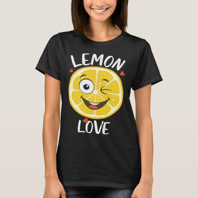 Cute Lemon Love Fruit Farmer Healthy Life T-Shirt (Vorderseite)