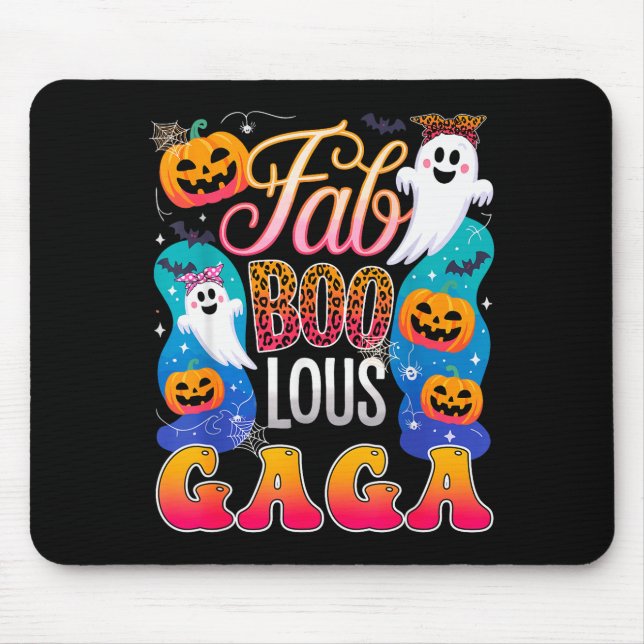 Cute Leopard Fab Boo Lous Gaga Soky Halloween Cost Mousepad (Vorne)