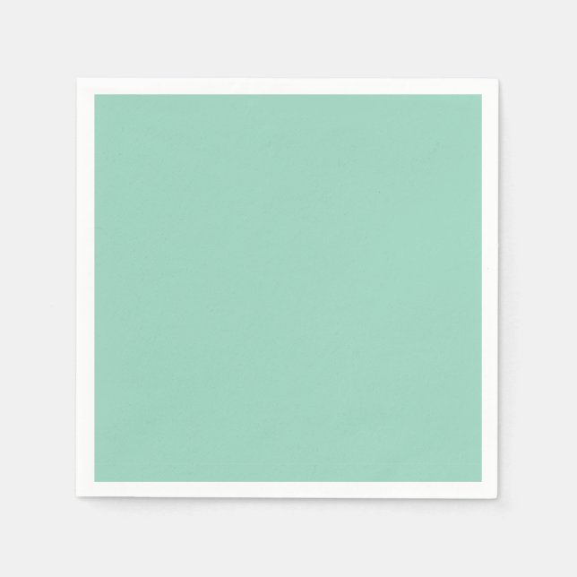 Cute Light Teal Solid Napkins Serviette (Vorderseite)
