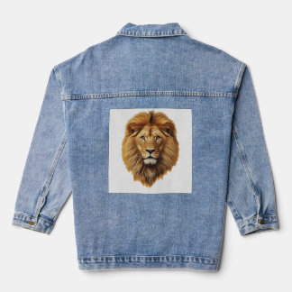 Cute Lion Face Kids Short Sleeve T-Shirt – Fun Tee Jeansjacke