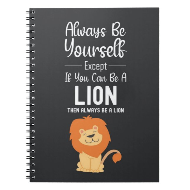 Cute Lion Lover Gifts Quote Funny Animal Humor Notizblock (Vorderseite)
