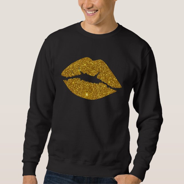 Cute Lips Kiss Bride To Be Women Bachelorette Part Sweatshirt (Vorderseite)