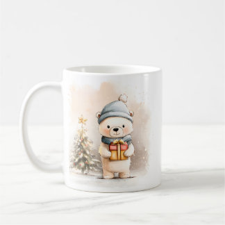 Cute Little Bear Mug Cozy Winter Gift Kaffeetasse