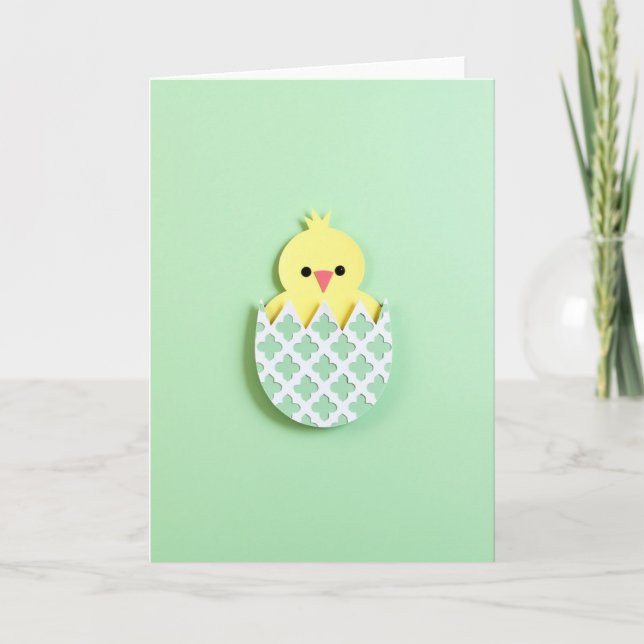 Cute Little Bird Hatchling Card Karte (Vorderseite)