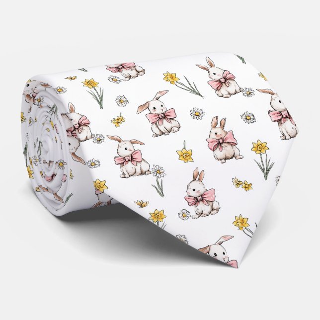 Cute Little Bunnies,  Krawatte (Gerollt)