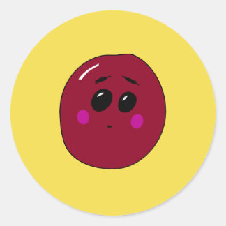 Cute Little Cherry Fruit Sticker For Vegans