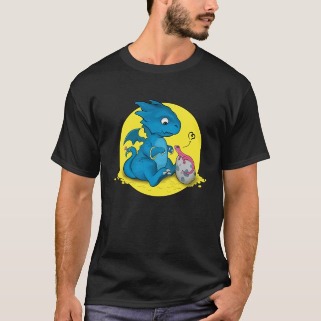 Cute little dragon Love Dragons T-Shirt (Vorderseite)