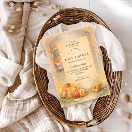 Cute Little Firefighter Baby Shower Einladung