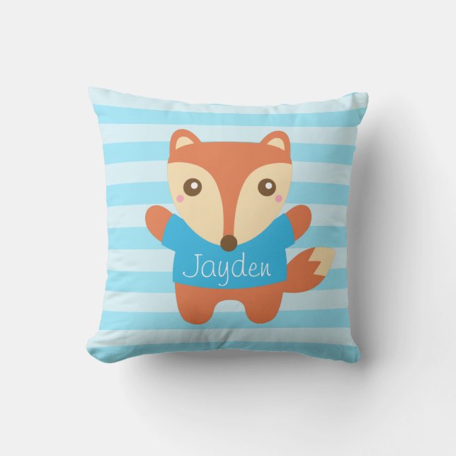 Cute Little Fox for Kids Room Kissen (Vorderseite)