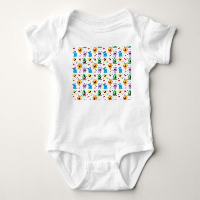 Cute Little Monsters Baby Strampler (Vorderseite)