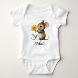 Cute Little Mouse Baby Strampler