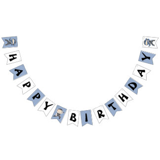 Cute Little Ninja Happy Birthday Bunting Flags Wimpelkette