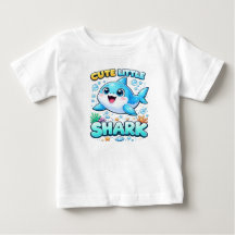 Cute Little Shark Shirt for Girls 