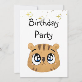 cute little tiger einladung