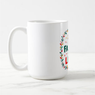 Cute Llama Christmas Design - "FÁ LA LAMA" Holiday Kaffeetasse