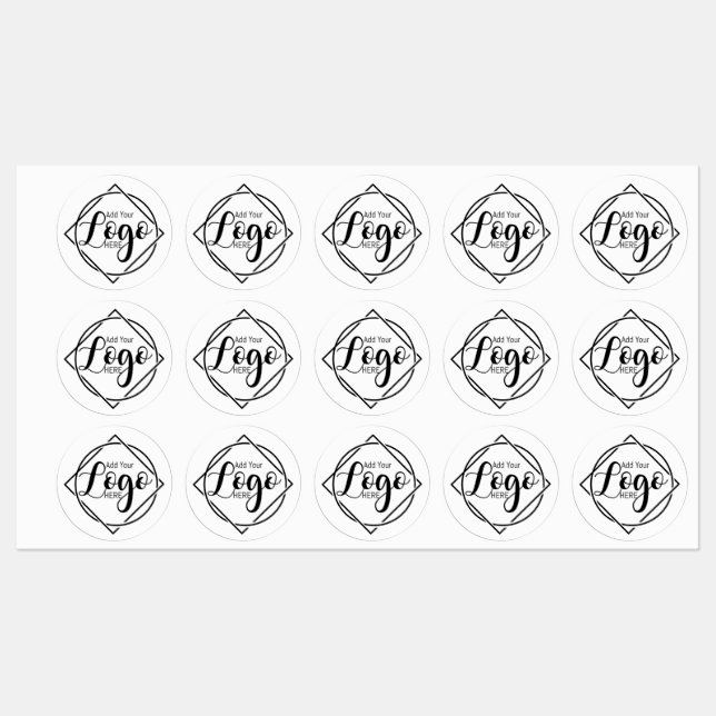 Cute Logo Custom Business Sticker | Personalised  (Blatt)
