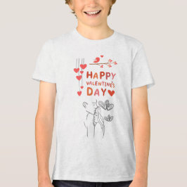 Cute Love Couple  Tri-Blend Shirt