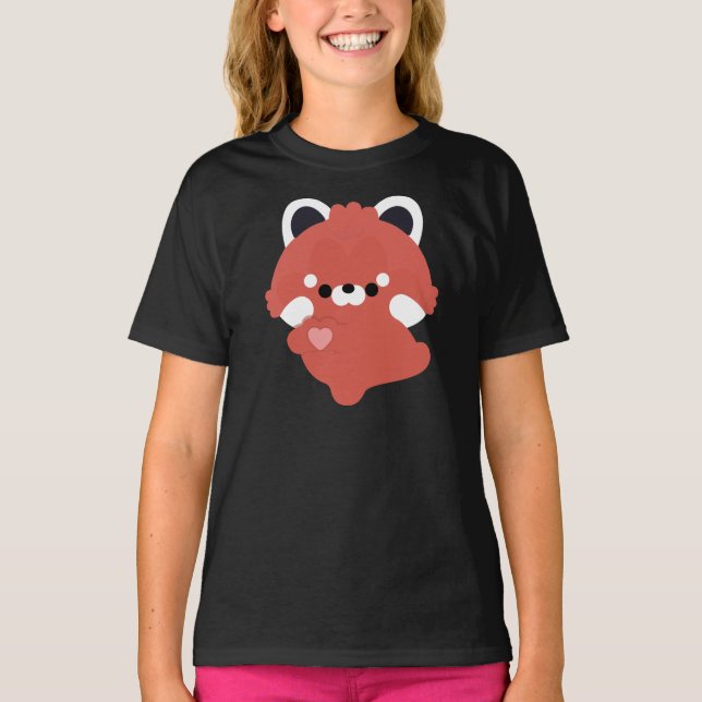 Cute Love Red Panda T-Shirt (Vorderseite)