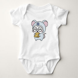 Cute lovely little mouse  baby strampler