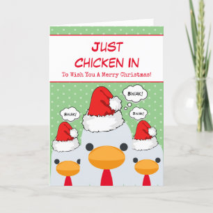 Cute Lustig Nur Huhn In Frohe Weihnachten
