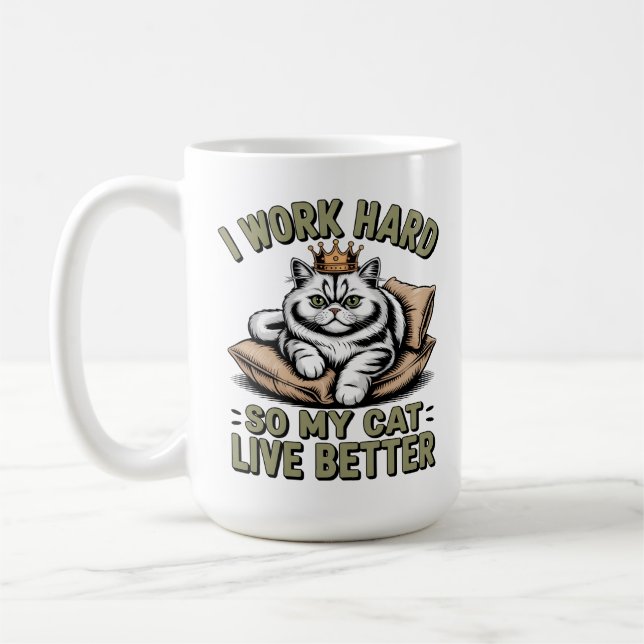 Cute Luxury Cat Mom mug coffe for Women Kaffeetasse (Links)