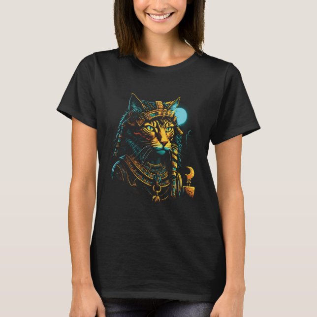Cute Maine Coon Cat  Egyptian Pharaoh Maine Coon C T-Shirt (Vorderseite)