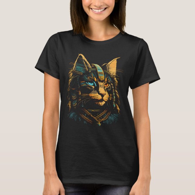 Cute Maine Coon Cat Lover Egyptian Pharaoh Maine C T-Shirt (Vorderseite)