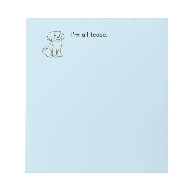 Cute Maltese Dog Notizblock (Vorderseite)