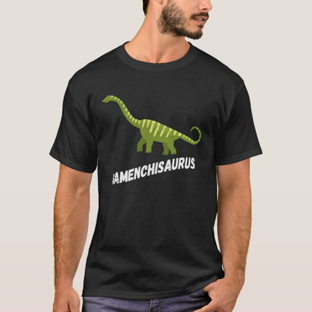 Cute Mamenchisaurus Dinosaur T-Shirt (Vorderseite)