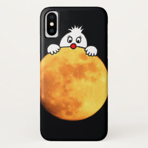 Cute man in the moon Case-Mate iPhone hülle